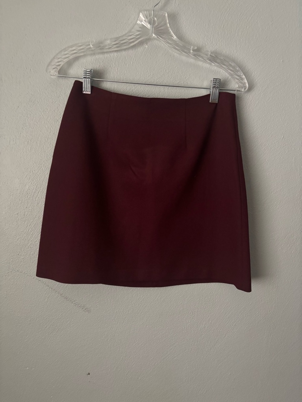 City Triangles Wine Red Mini Skirt
